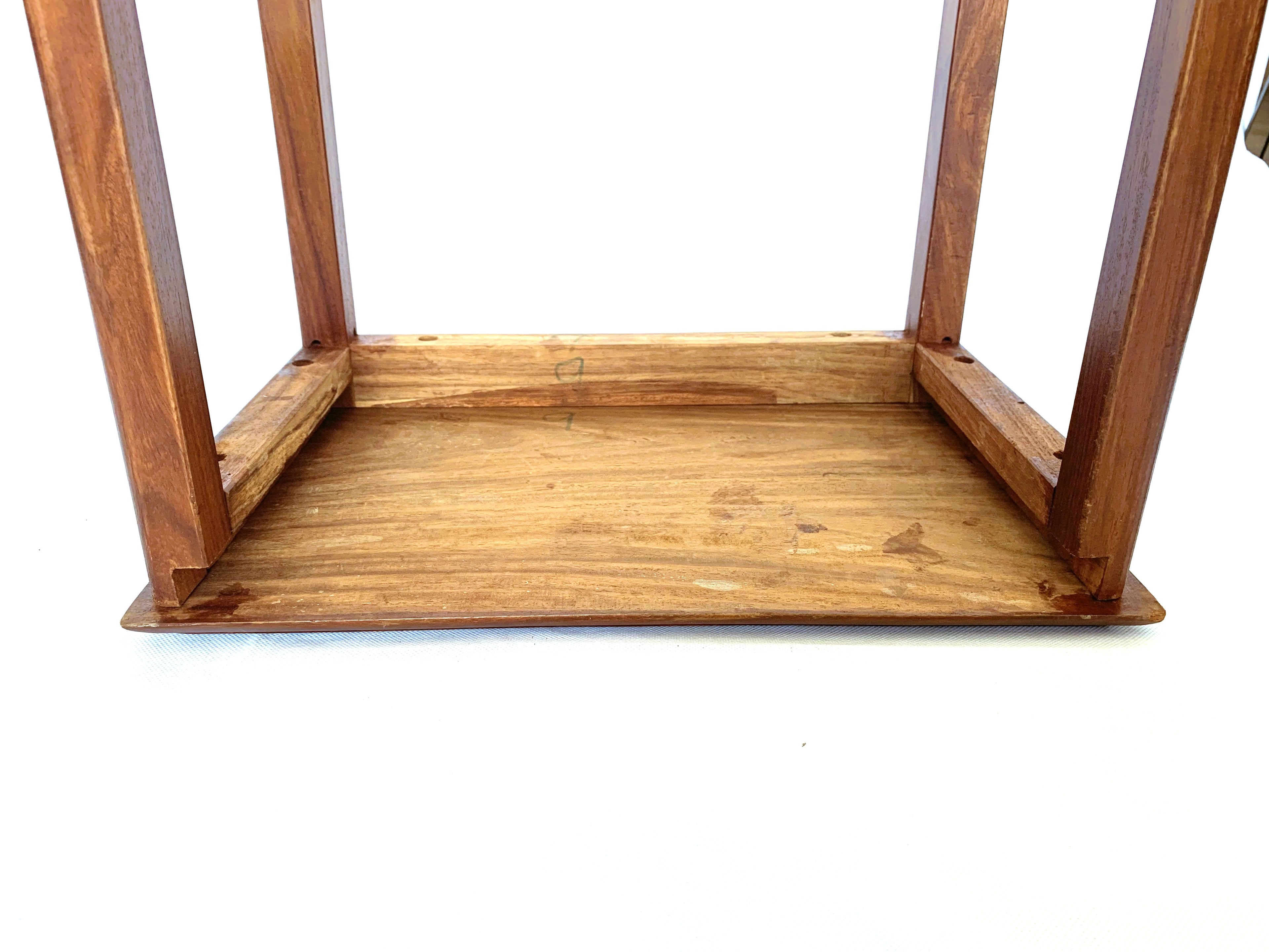 Vintage Hardwood Side Table Set