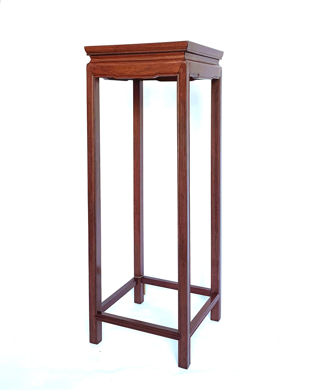 Vintage Chinese Rosewood Plant Stand / Pedestal