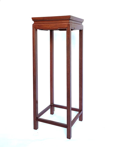 Vintage Chinese Rosewood Plant Stand / Pedestal