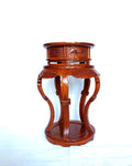 A Pair Of Rosewood Pedestal Stand Display