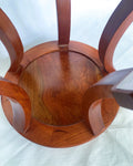 A Pair Of Rosewood Pedestal Stand Display