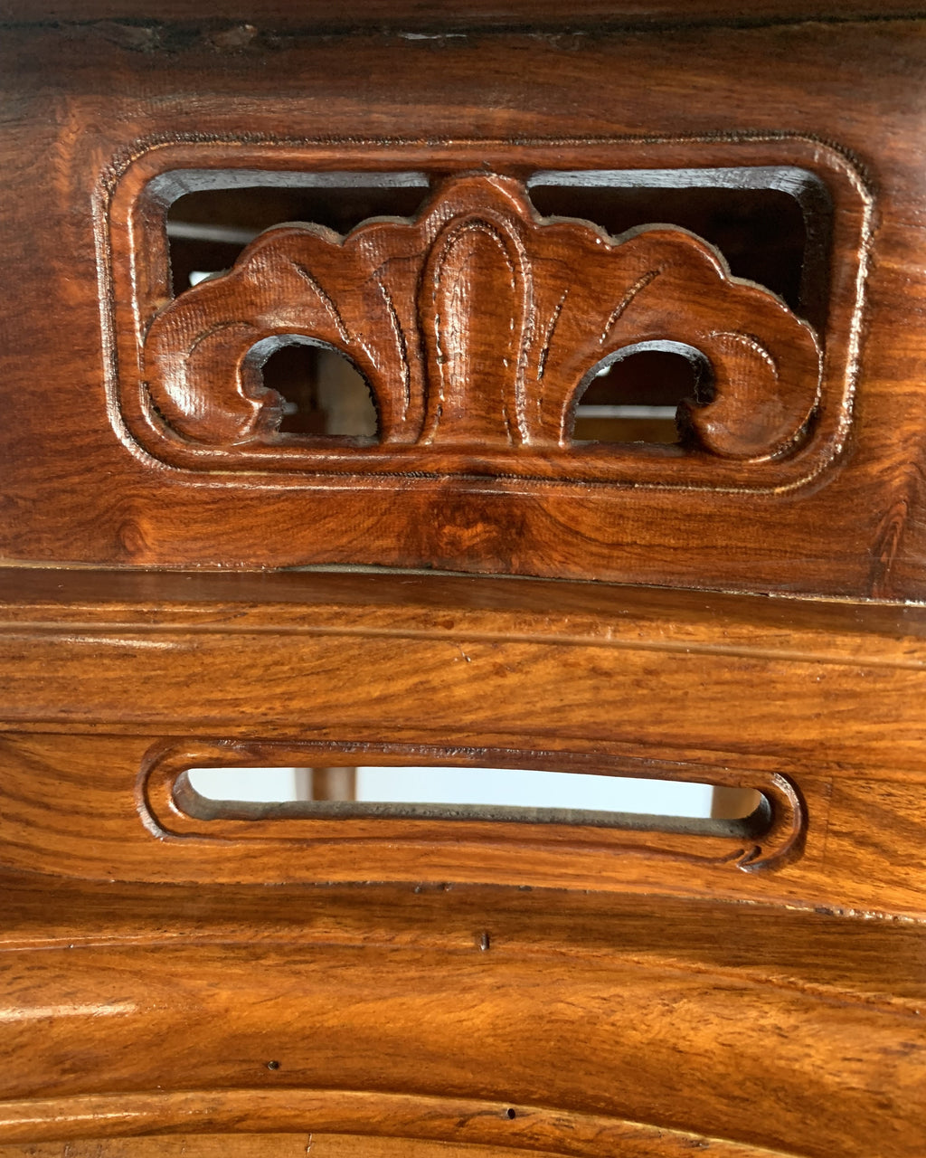 Chinese Carved Rosewood Plant Stand