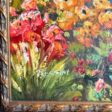 Mediterranean Coastal Village Oil Painting Seascape Landscape 41''x29''