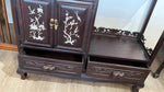Carved Rosewood Chinese Etagere with Mother-of-Pearl Inlay