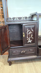 Carved Rosewood Chinese Etagere with Mother-of-Pearl Inlay