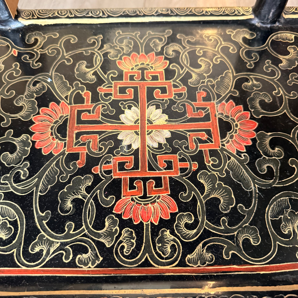Hand-Painted Chinoiserie Console Table