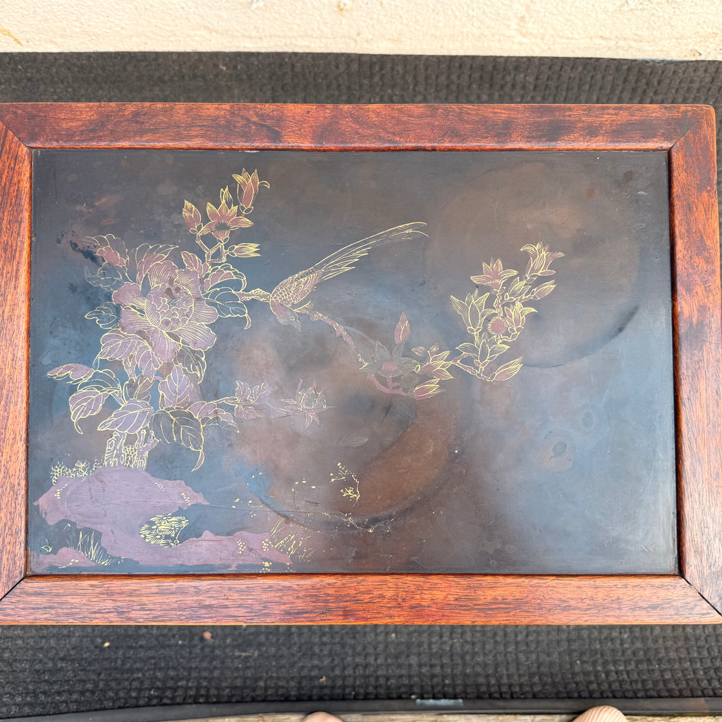 Hand-Painted Hardwood Accent Table | Chinese Scholar’s Side Table