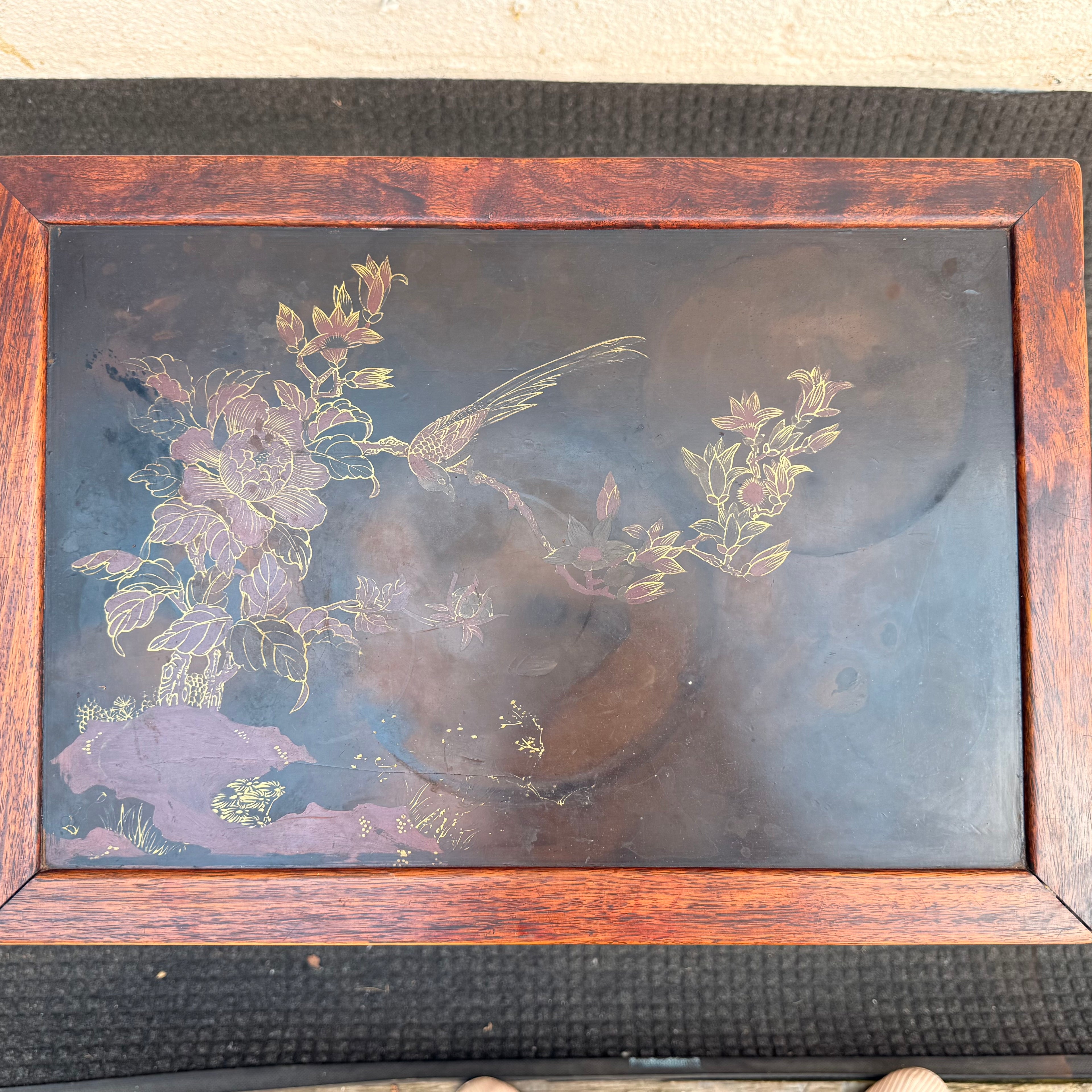 Hand-Painted Hardwood Accent Table | Chinese Scholar’s Side Table