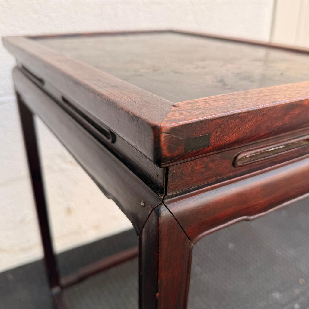 Hand-Painted Hardwood Accent Table | Chinese Scholar’s Side Table