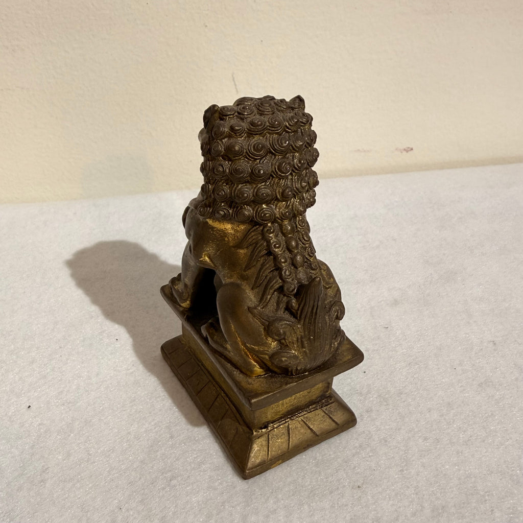 Pair of Chinese Bronze Guardian Lions