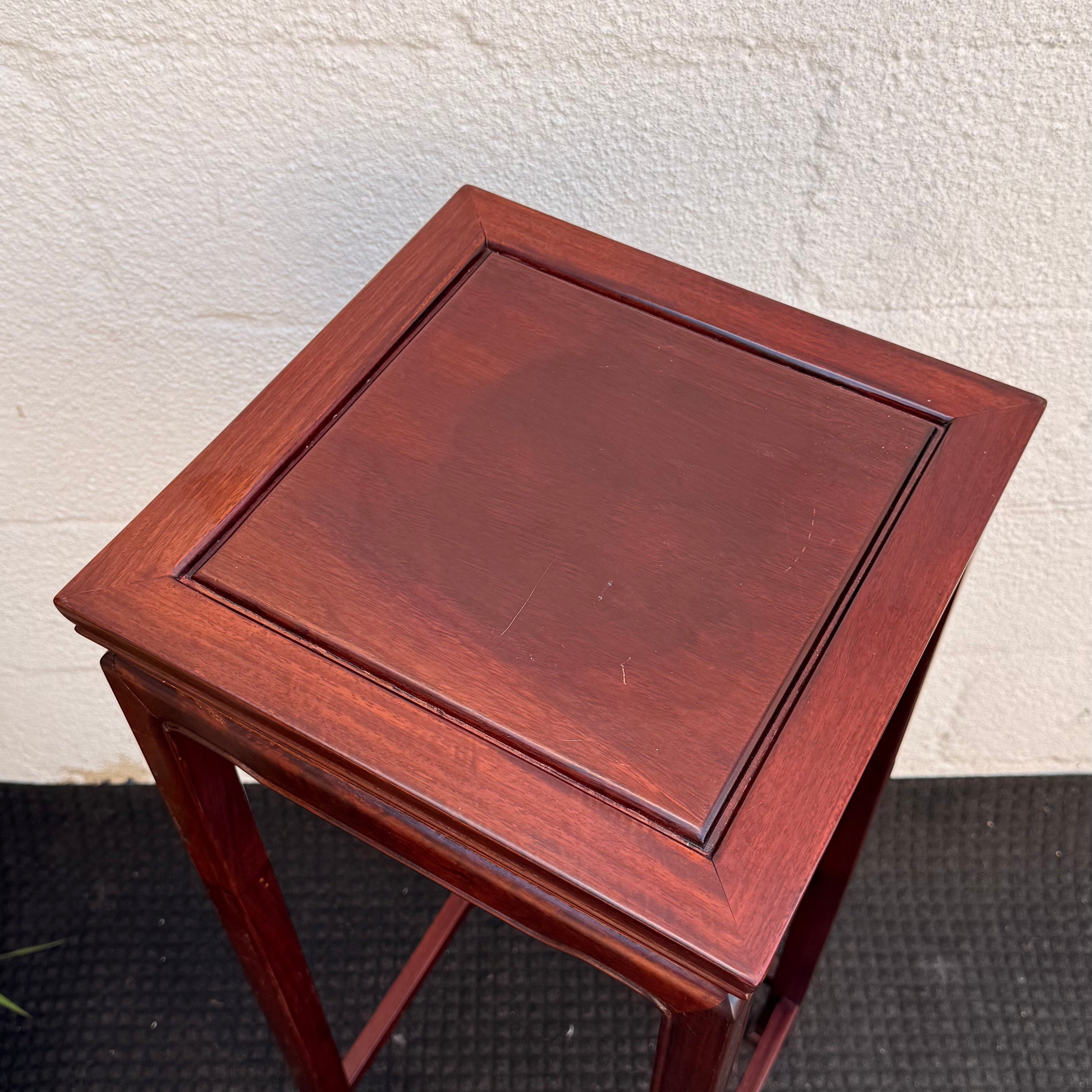 Pair Of Handcrafted Hardwood Pedestal Stand | Chinese Display Stand