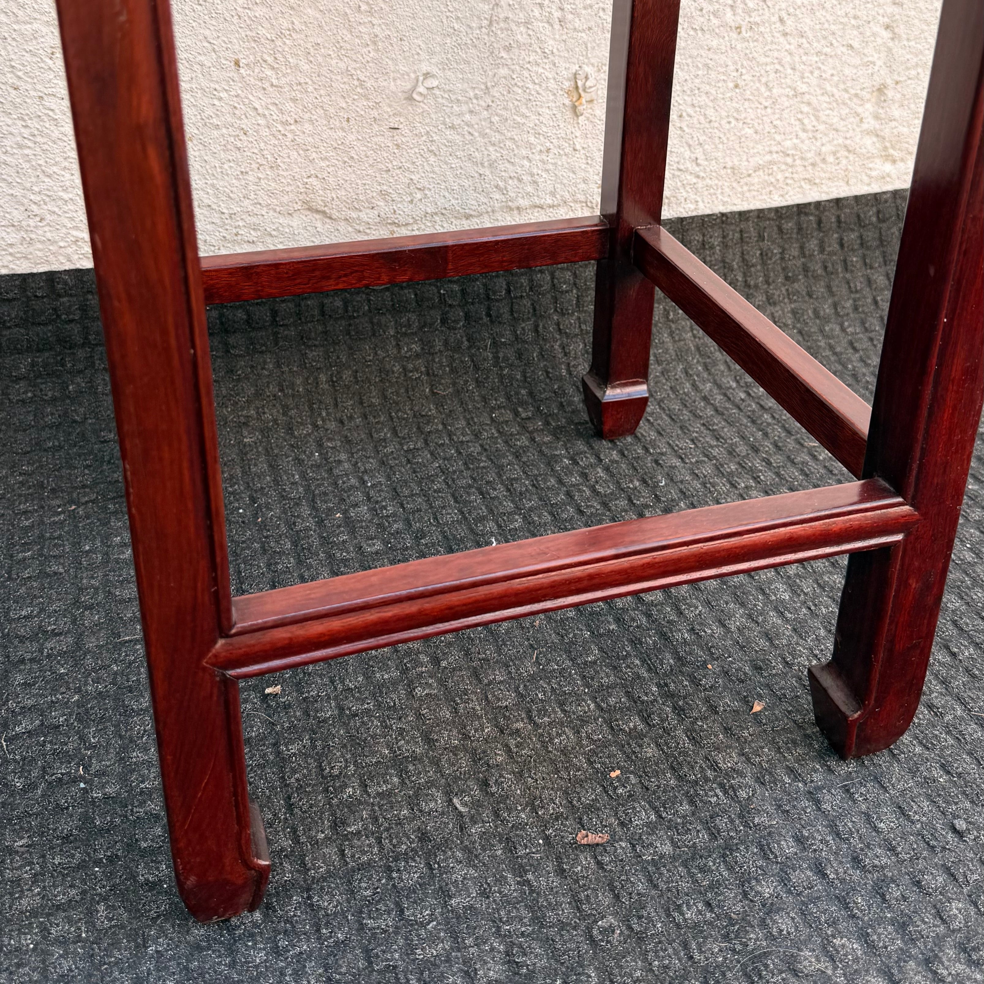 Pair Of Handcrafted Hardwood Pedestal Stand | Chinese Display Stand