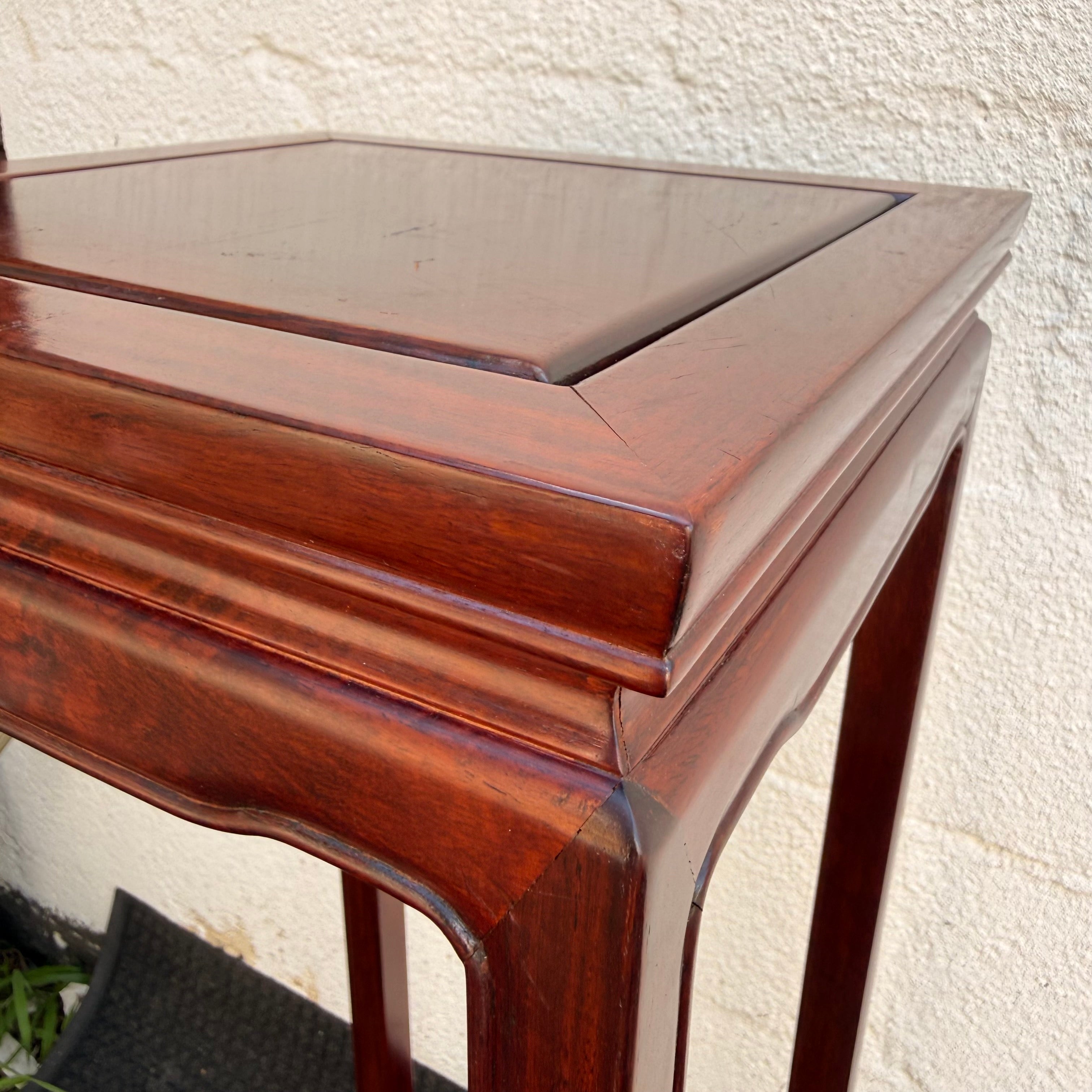 Pair Of Handcrafted Hardwood Pedestal Stand | Chinese Display Stand