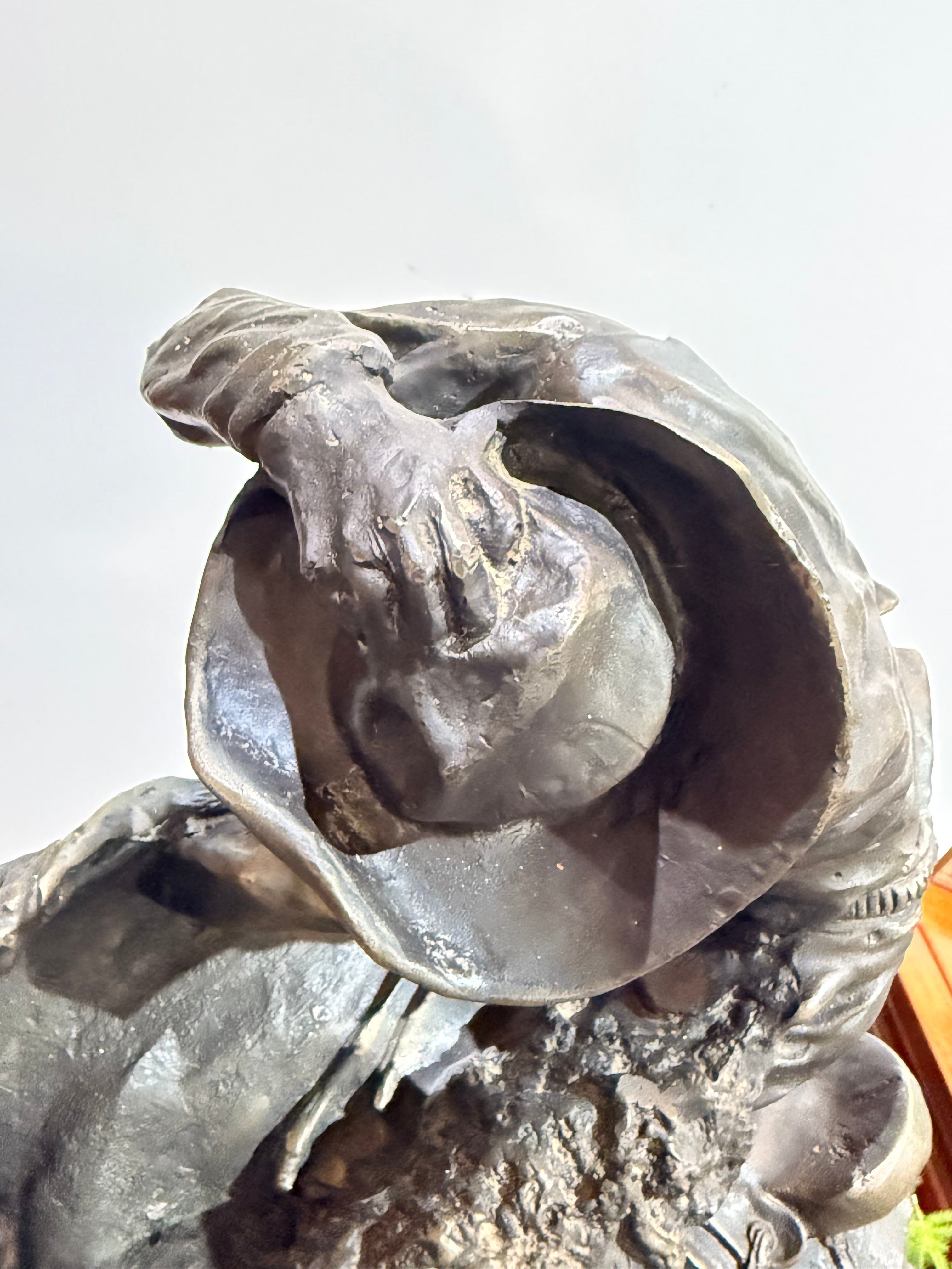 Bronze Cowboy and Bucking Horse Sculpture, After Frederic Remington