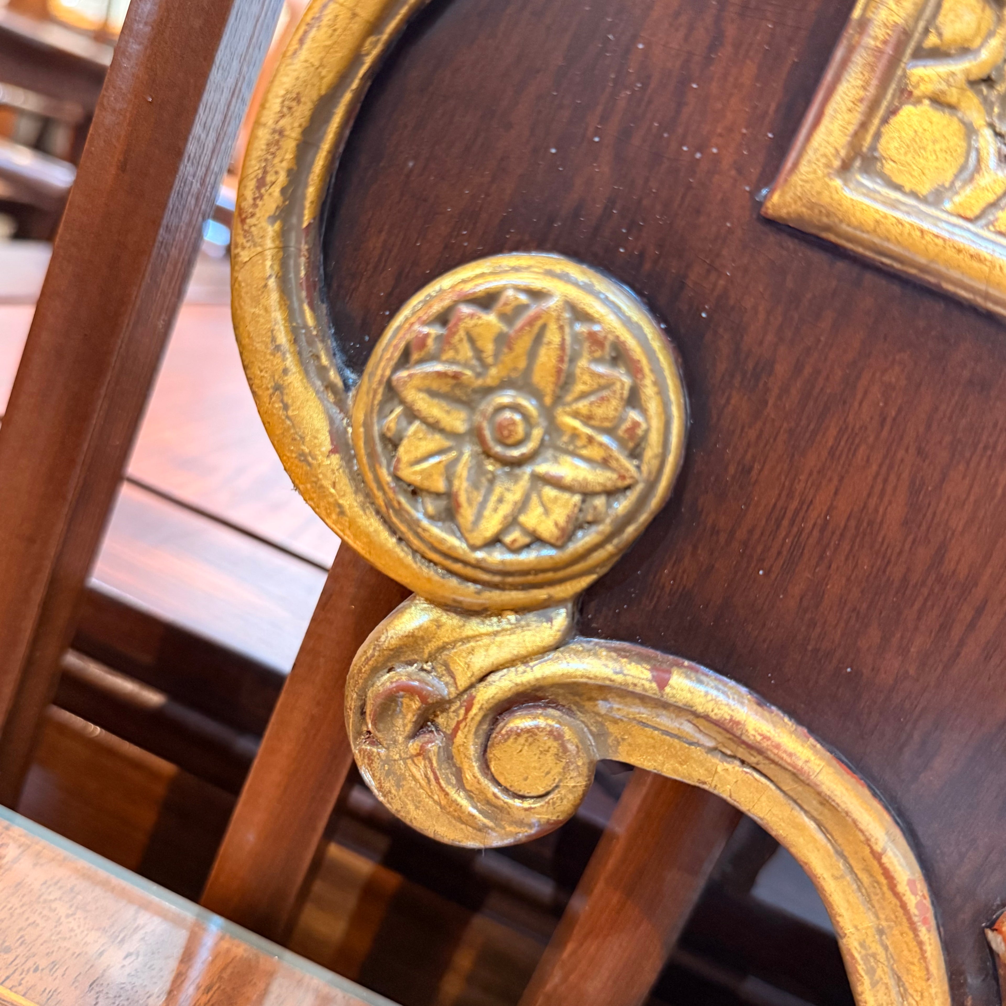 Vintage Carved Wood & Gilt Decorative Mirror