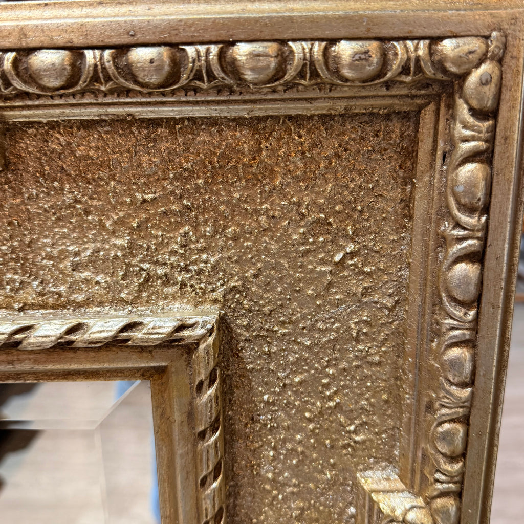 A Rectangular Mirror with Textured Frame