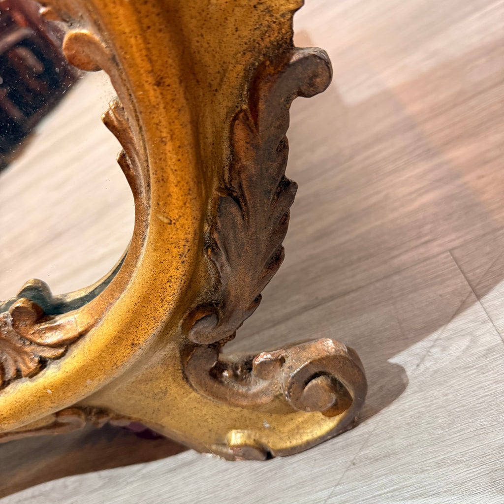 Ornate Giltwood Rococo Style Mirror