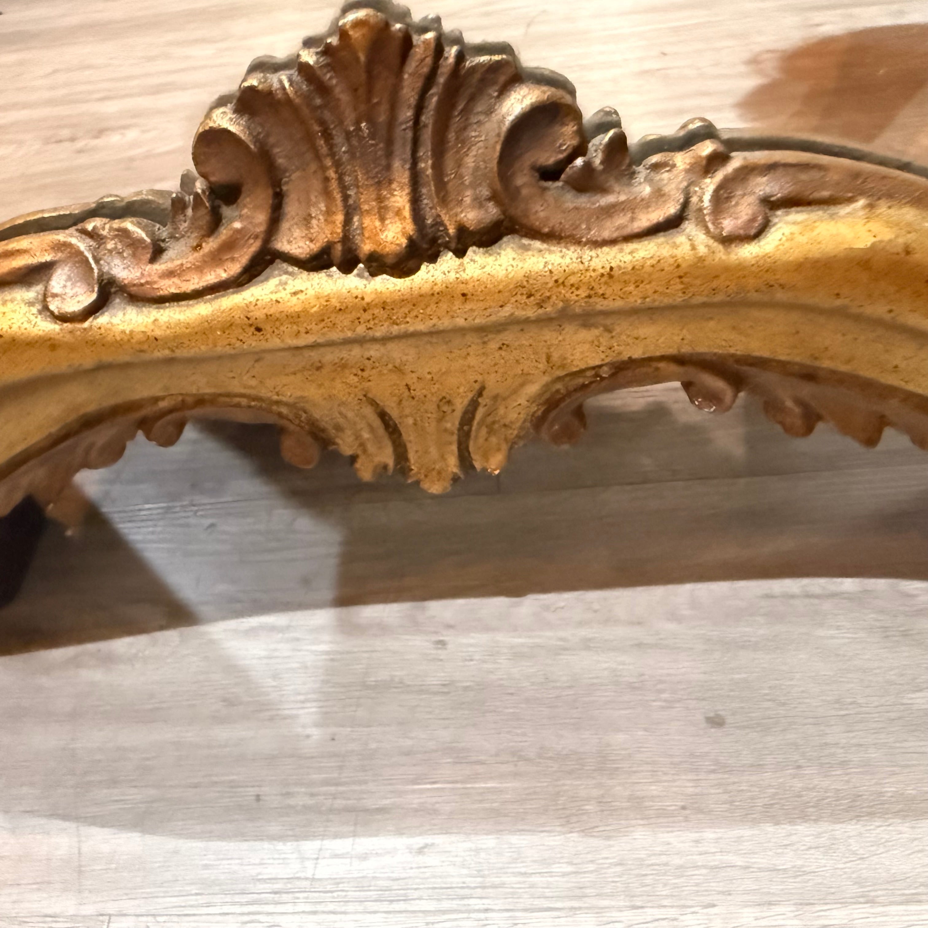 Ornate Giltwood Rococo Style Mirror