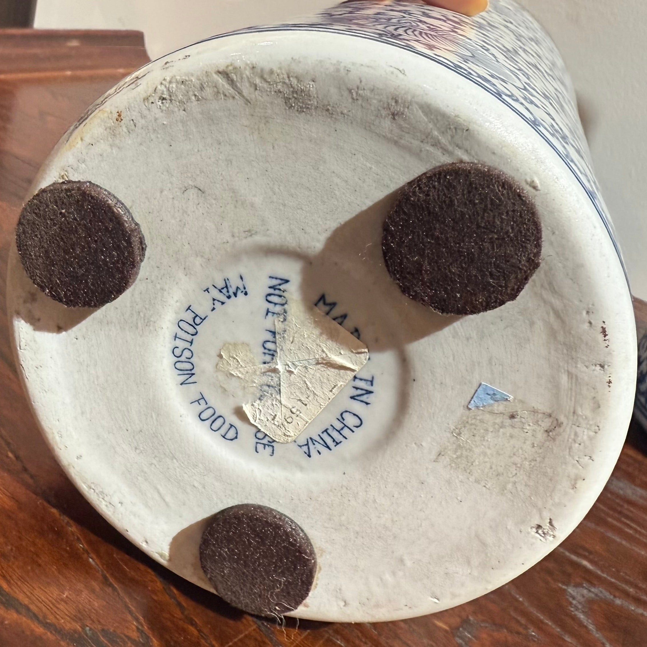 Pair of Blue and White “Double Happiness” Porcelain Vases