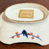 Vintage Japanese Imari Style Porcelain Dish – Hand Painted Floral Plate 7.5"