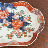 Vintage Japanese Imari Style Porcelain Dish – Hand Painted Floral Plate 7.5"