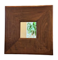 Vintage Rosewood Wall Mirror Square