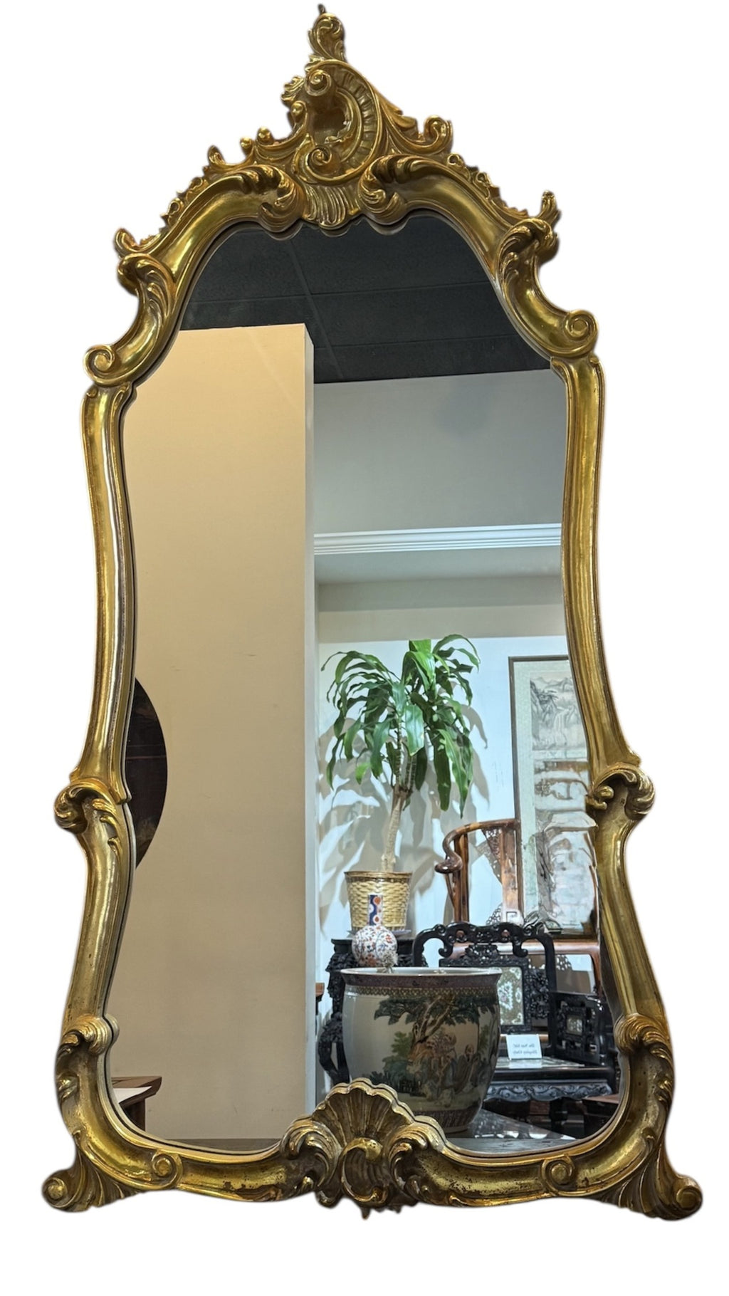 Vintage Gilt Gesso Carved Italian Mirror