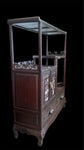 Carved Rosewood Chinese Etagere with Mother-of-Pearl Inlay