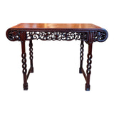 Chinese Hand Carved Dragon Altar Table or Rosewood Entry Table