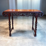 Chinese Hand Carved Dragon Altar Table or Rosewood Entry Table