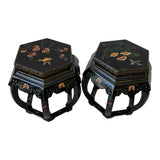 Pair of Hand-Painted Asian Accent Stools