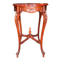 Vintage Chippendale Mahogany Carved Plant Stand/ Pedestal