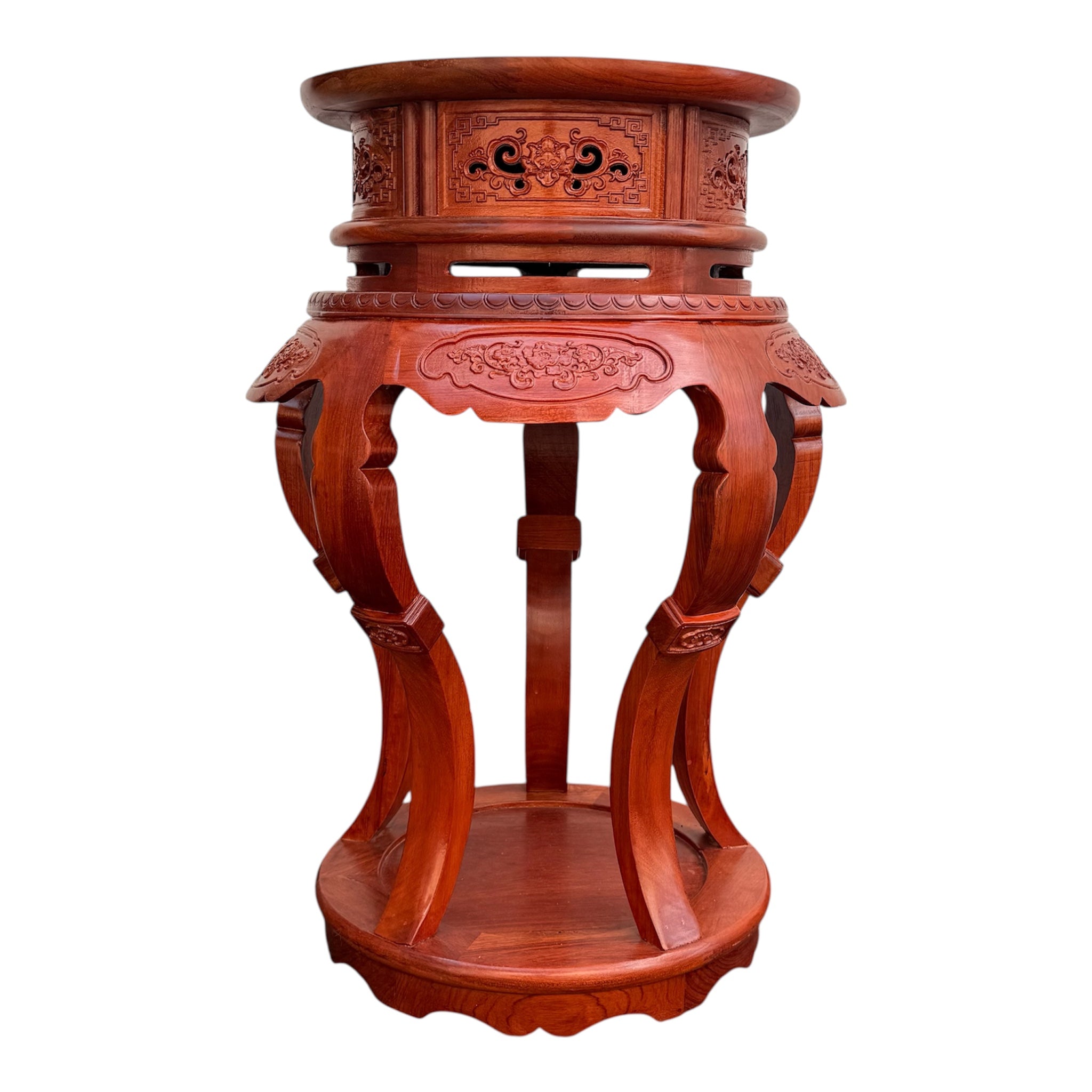 Rosewood Pedestal Stand Display