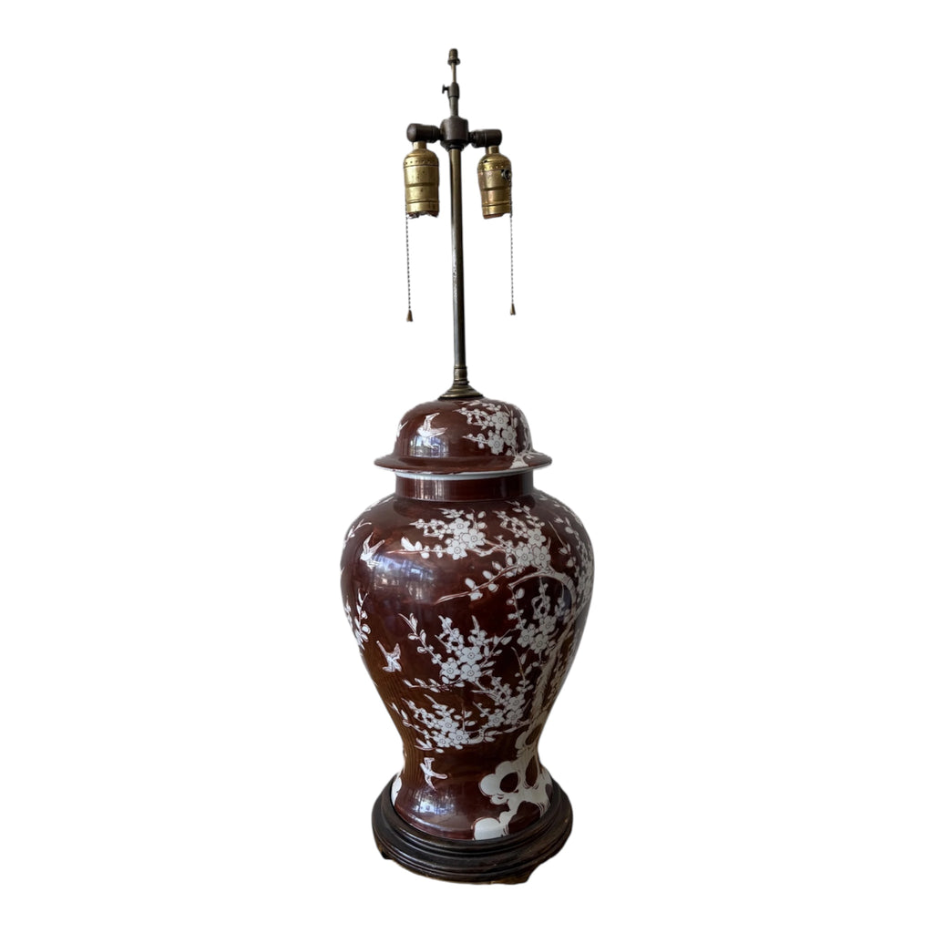 Vintage Ginger Jar Ceramic Table Lamp