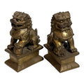 Pair of Chinese Bronze Guardian Lions