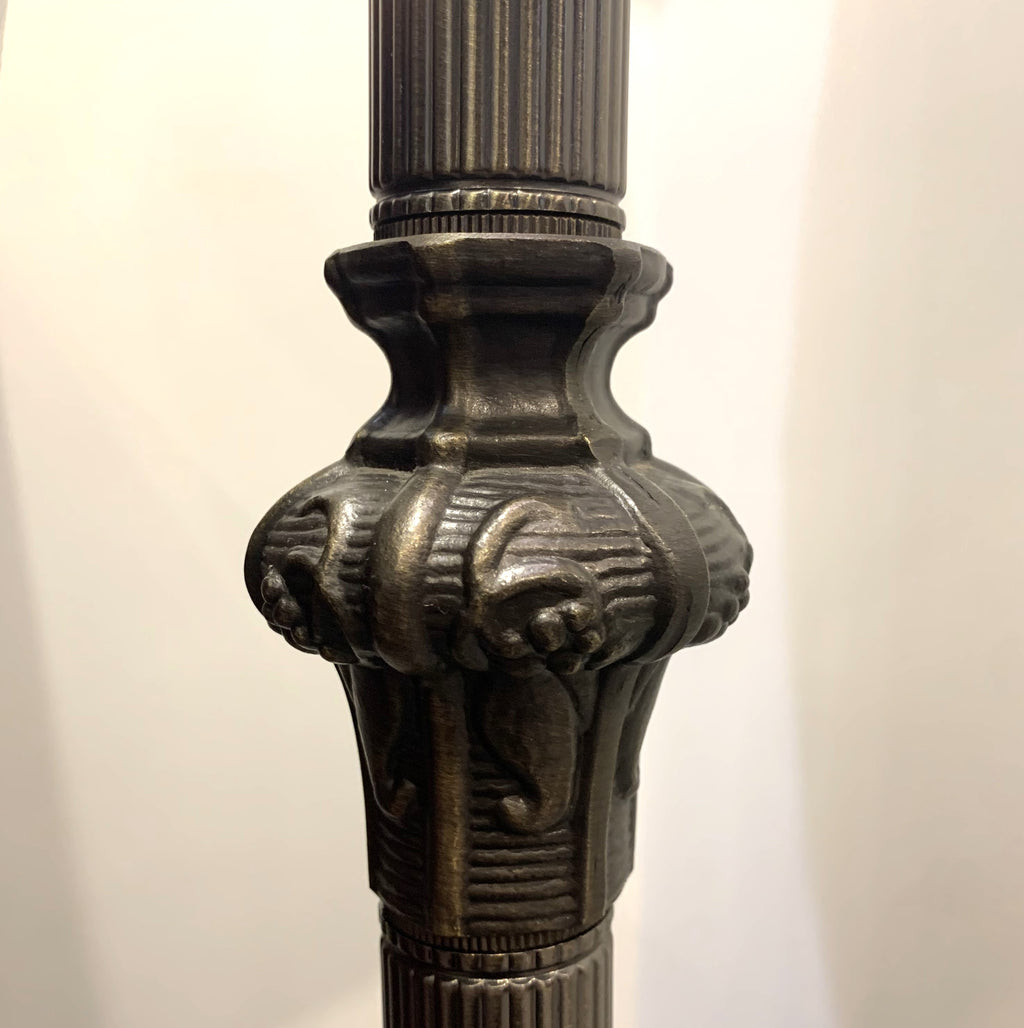 Vintage Tiffany Style Medal Floor Lamp