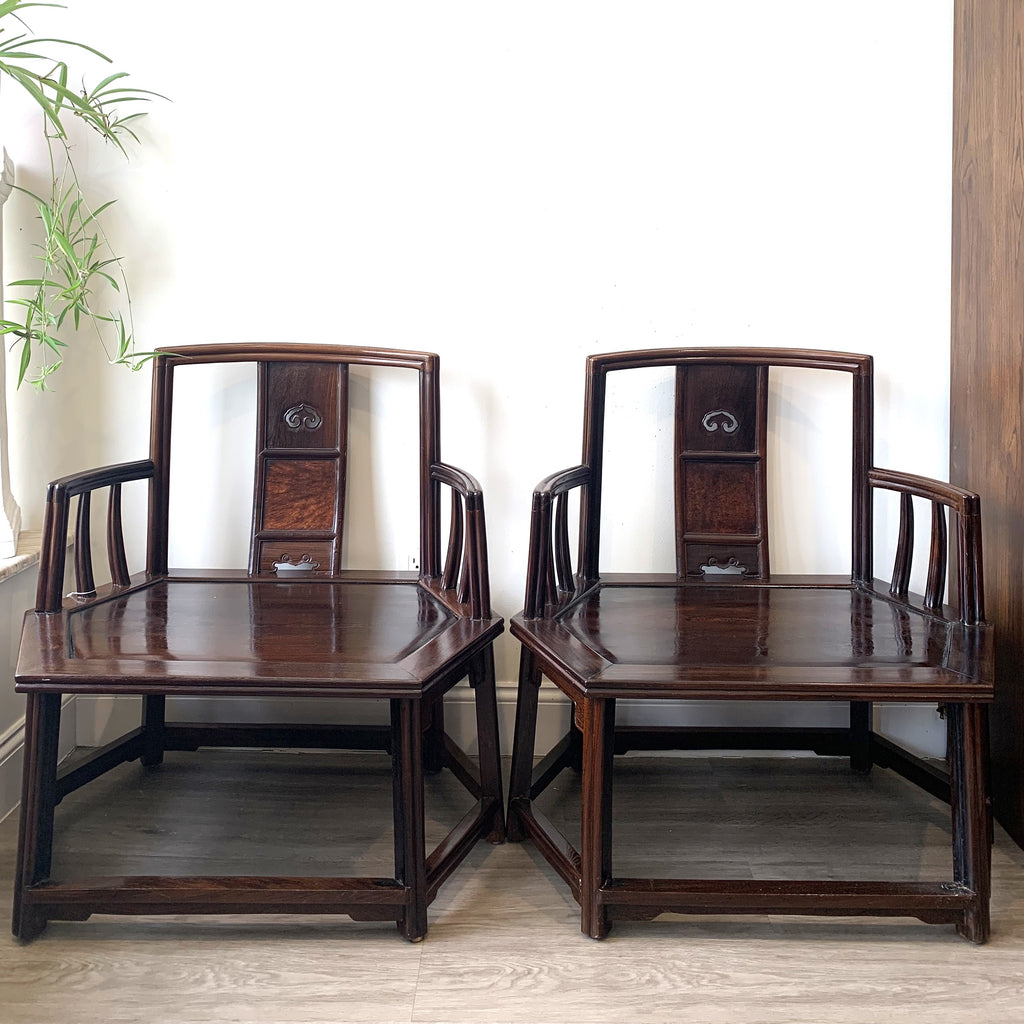 Rosewood Low Back Armchair sets