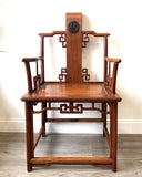 Vintage Rosewood Scroll  Tiashi Armchair Set
