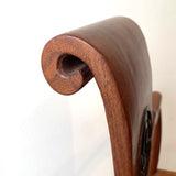 Vintage Rosewood Scroll  Tiashi Armchair Set