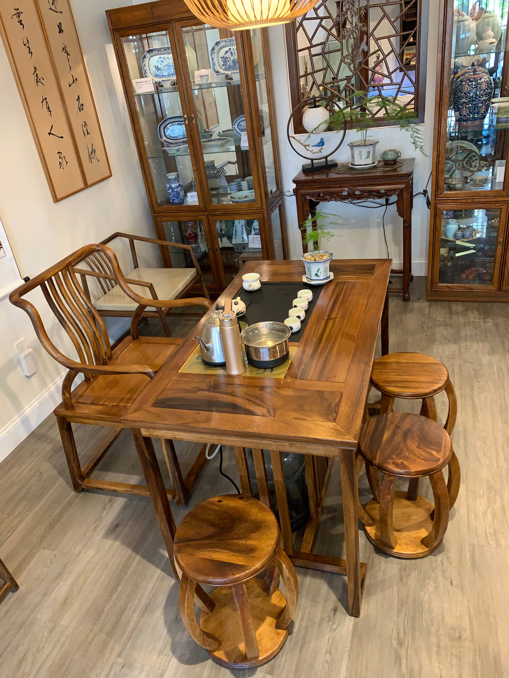 Black Walnut Tea Table Set