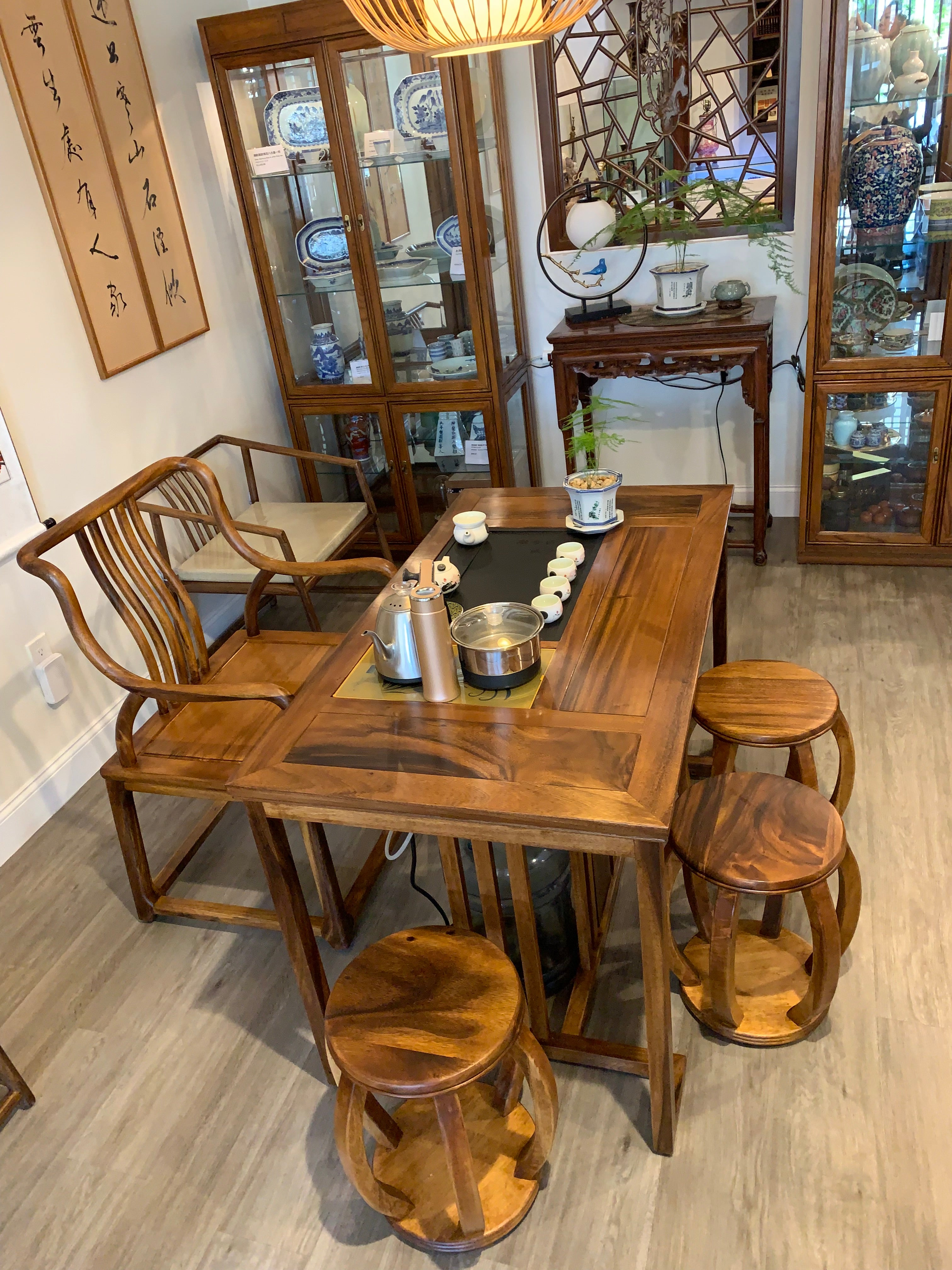 Black Walnut Tea Table Set