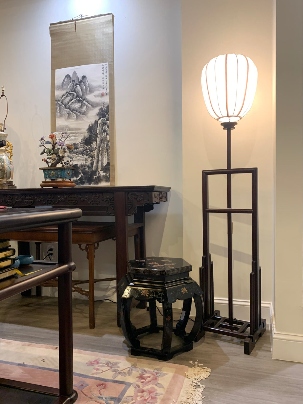 Classic Rosewood Floor Lamp
