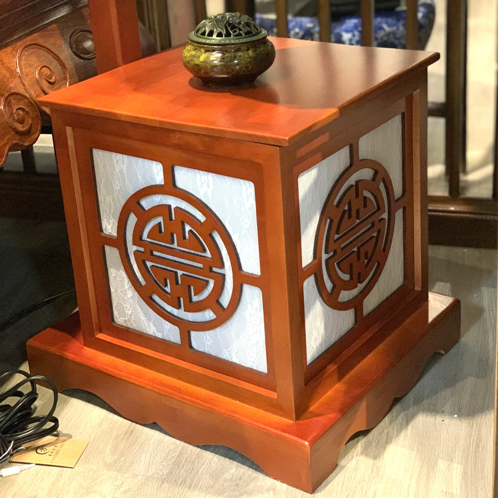 Classic Rosewood Floor Lamp