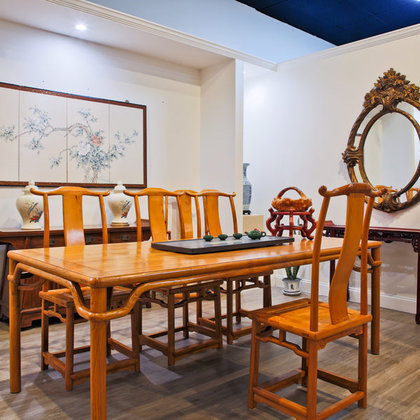 ダイニングテーブル Dining Table set antique storage chair XM9A0289_552a9baa-3193-4335-