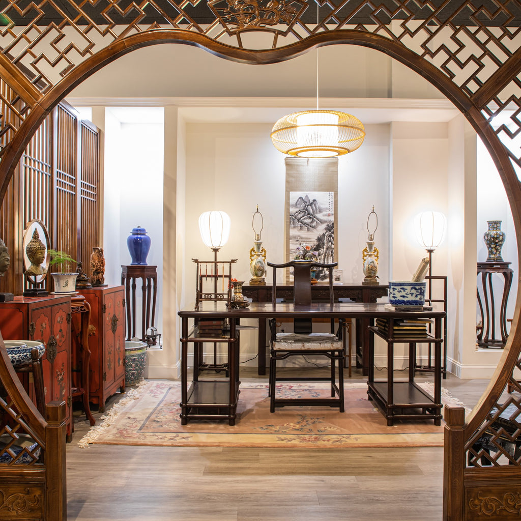 Classic Rosewood Floor Lamp