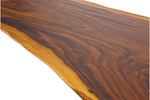 Black Walnut Solid Table with Light Brown Sides