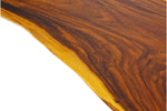 Black Walnut Solid Table with Light Brown Sides