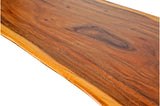 Black Walnut Solid Table with Light Brown Sides