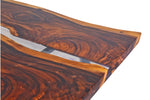 Black Walnut solid Table with Semi-Translucent Epoxy