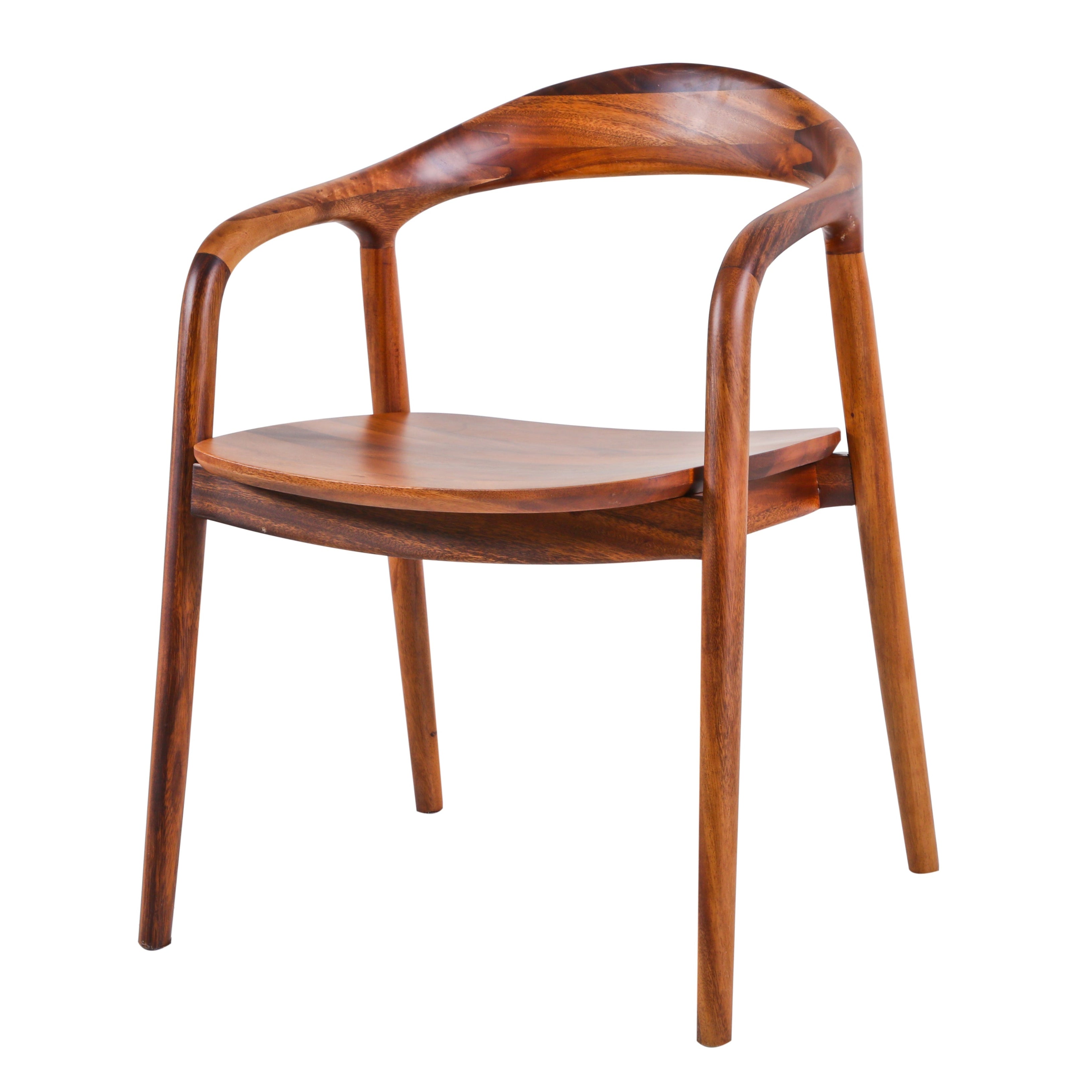 Lowback Walnut Armchair
